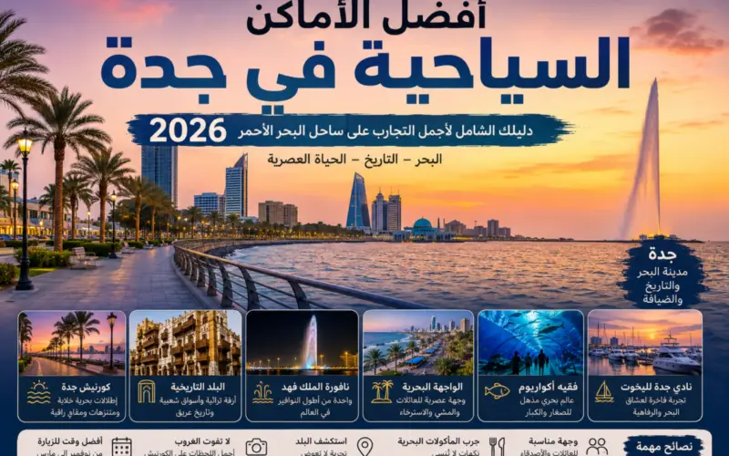 أفضل الأماكن السياحية في جدة 2026: دليلك الشامل للبحر والبلد والتجارب التي لا تفوتك