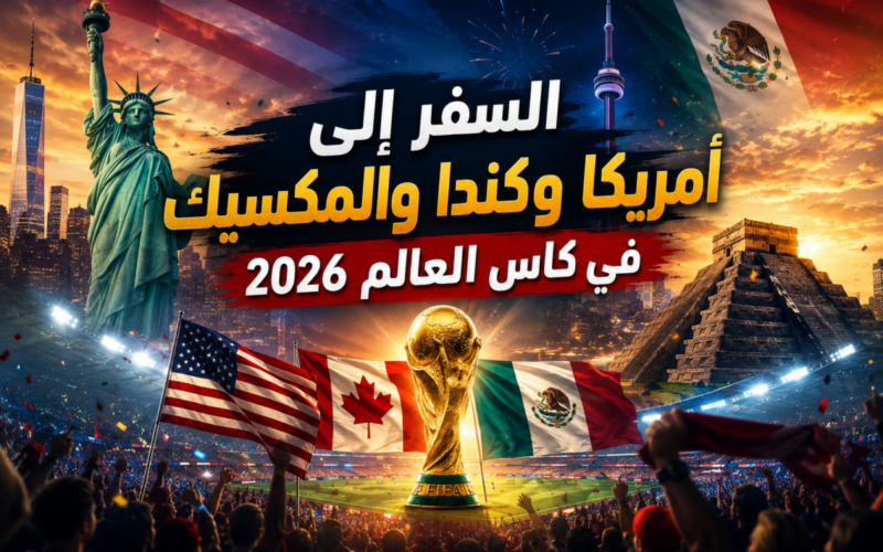 السفر إلى أمريكا وكندا والمكسيك في كأس العالم 2026: دليل المشجعين العرب