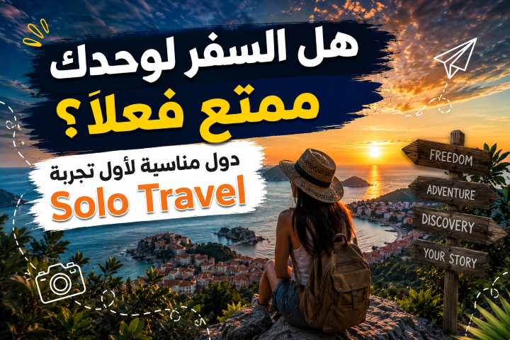 هل السفر لوحدك ممتع فعلًا؟ دول مناسبة لأول تجربة Solo Travel